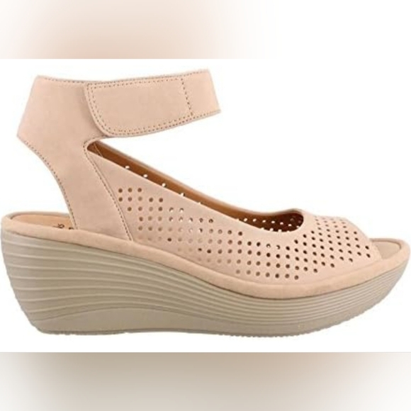 Clarks Collections Reedly Salene wedges Sandals 9 M - Picture 2 of 16